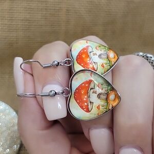 MUSHROOM HOUSE EARRINGS